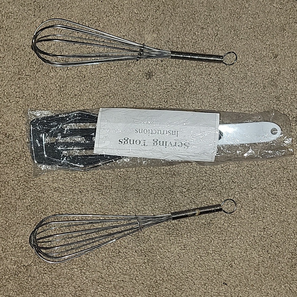 Serving Tongs And Egg Beaters
